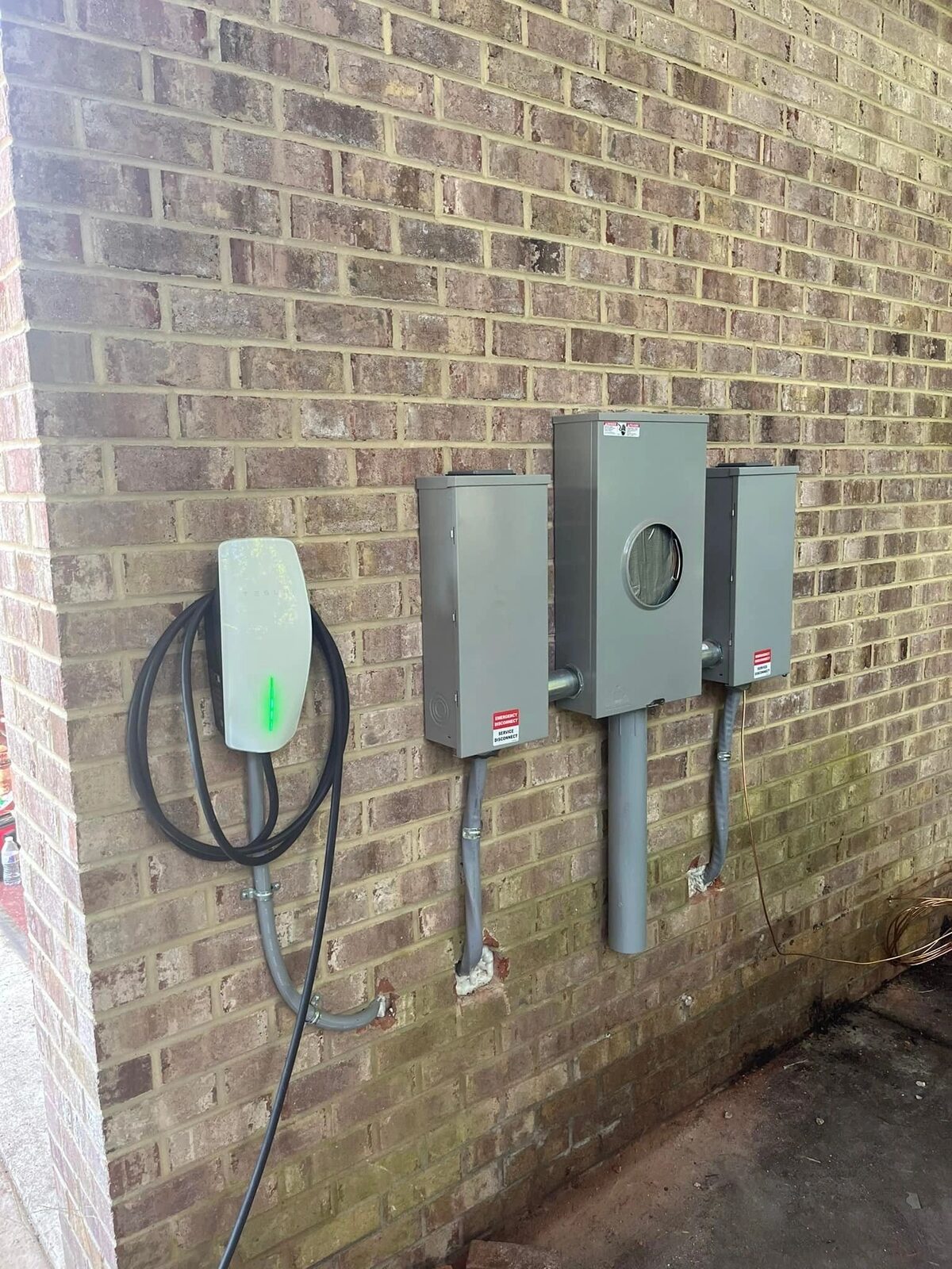 Tesla Wall Connector and meter installation by Mikk Services